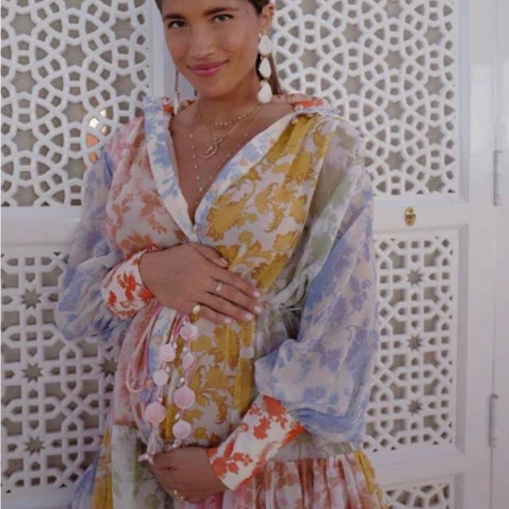 Zimmermann Postcard Lantern Mini Dress
